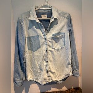 American Eagle Outfitters Blue Denim Shirt